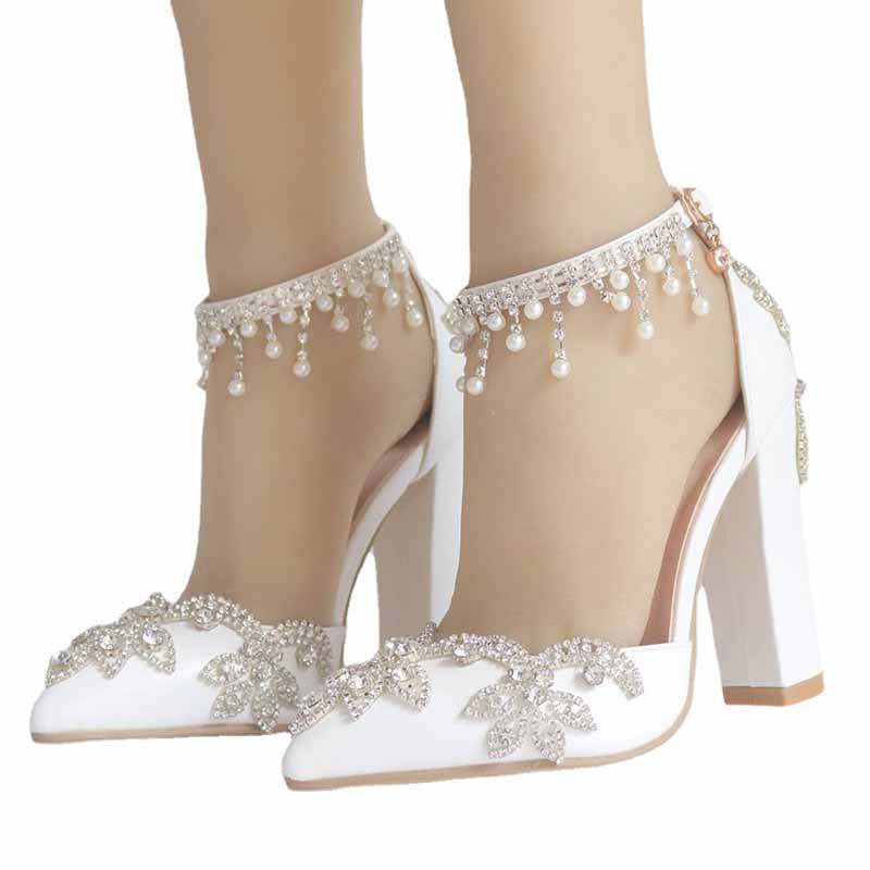Stiletto High Heel Dress Pumps Pointy Toe Bridal Wedding Evening Party Shoes