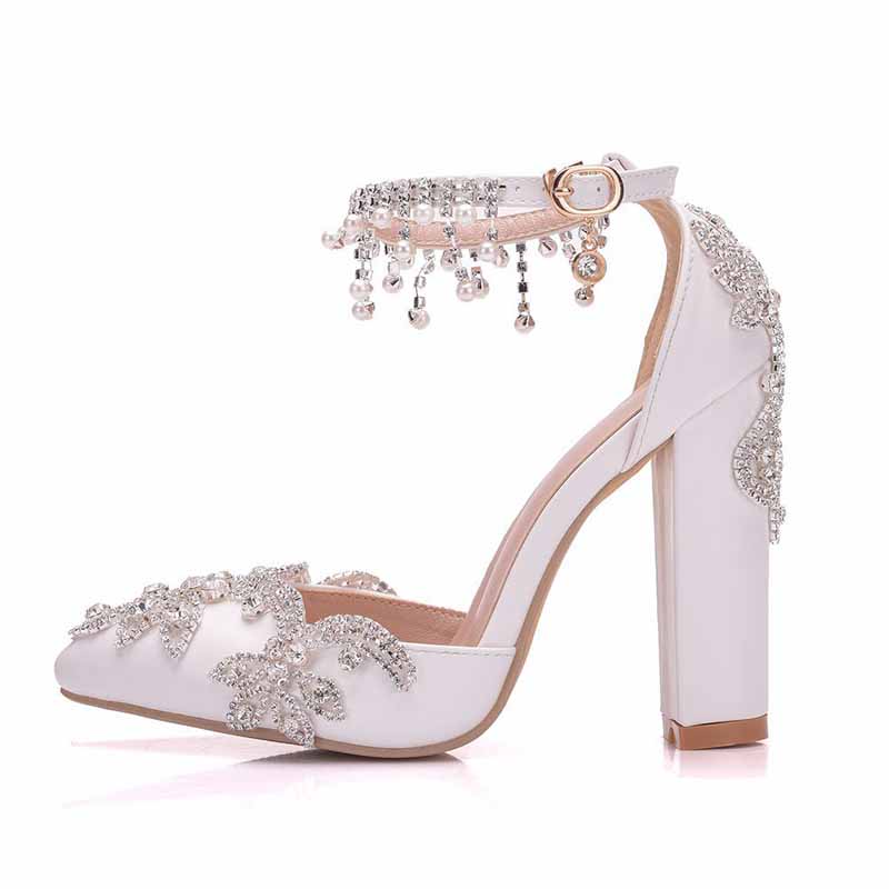 Stiletto High Heel Dress Pumps Pointy Toe Bridal Wedding Evening Party Shoes