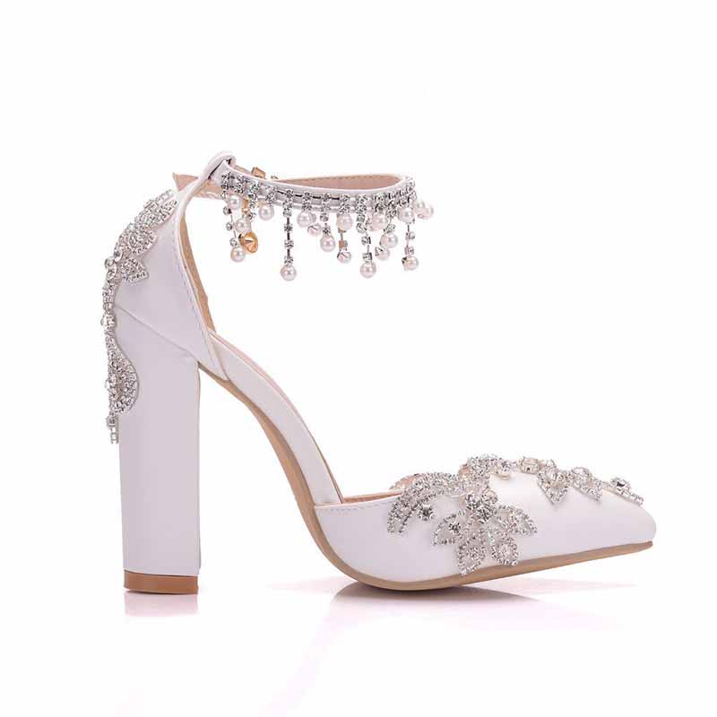 Stiletto High Heel Dress Pumps Pointy Toe Bridal Wedding Evening Party Shoes