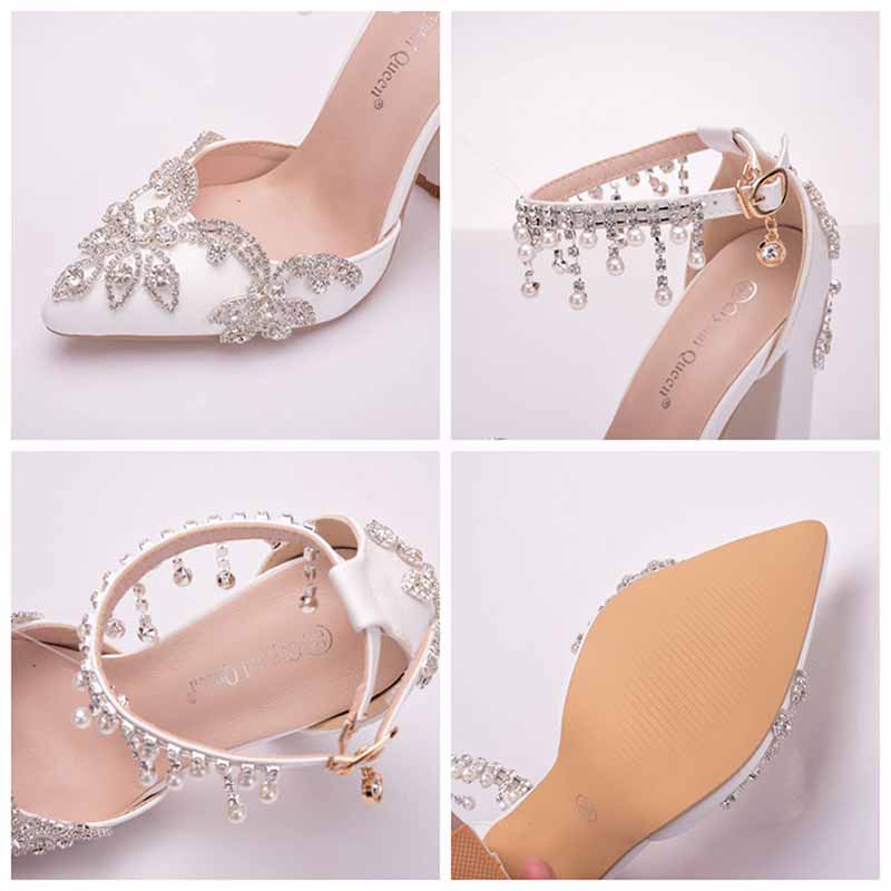 Stiletto High Heel Dress Pumps Pointy Toe Bridal Wedding Evening Party Shoes