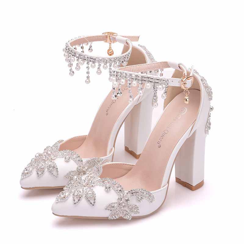 Stiletto High Heel Dress Pumps Pointy Toe Bridal Wedding Evening Party Shoes