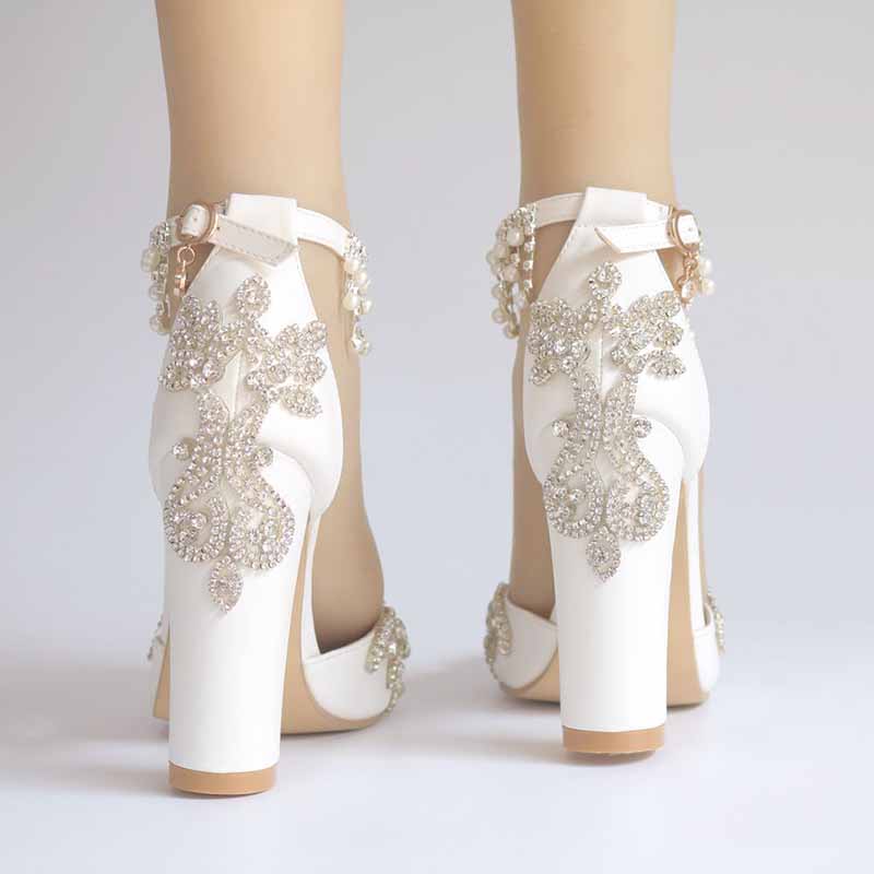 Stiletto High Heel Dress Pumps Pointy Toe Bridal Wedding Evening Party Shoes