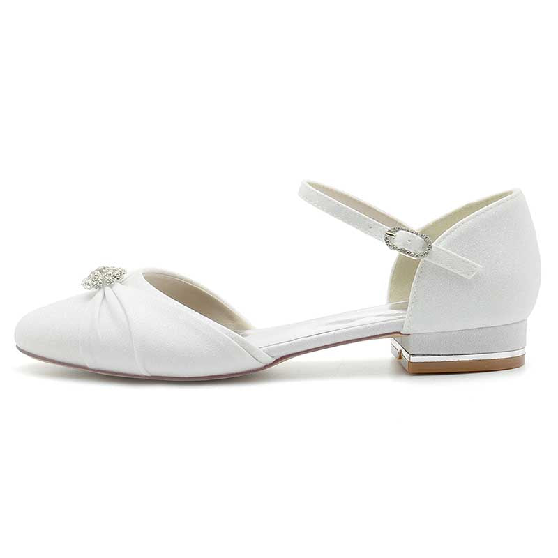 0.98" Beading Strap Glitter Mary Jane Shoes Bridal Shoes