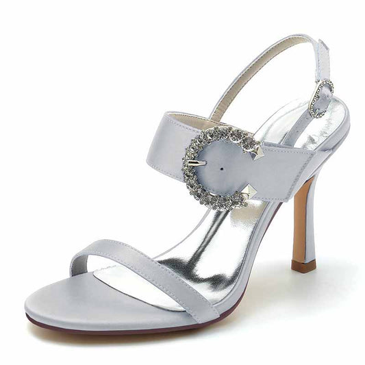 Women's Open Toe Buckle Sandals 3.74" Dress Shoes