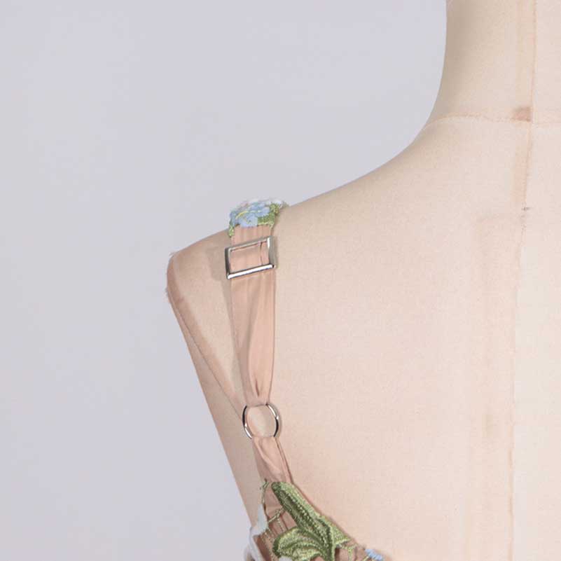 3D Flower Hollowed Midi Dress