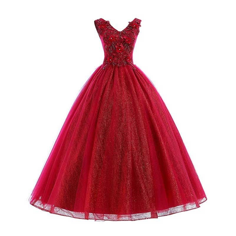 Red Ball Gown Quinceanera Dress Event Princess Dress
