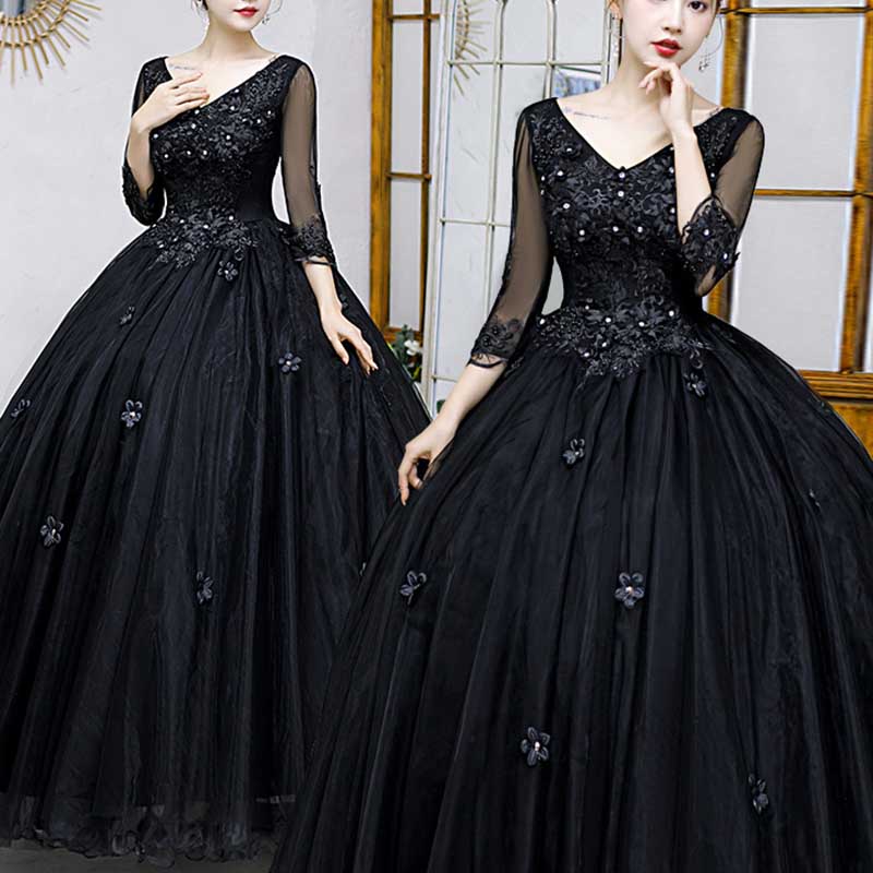 Beaded Lace Bridal Gown Princess Dresses