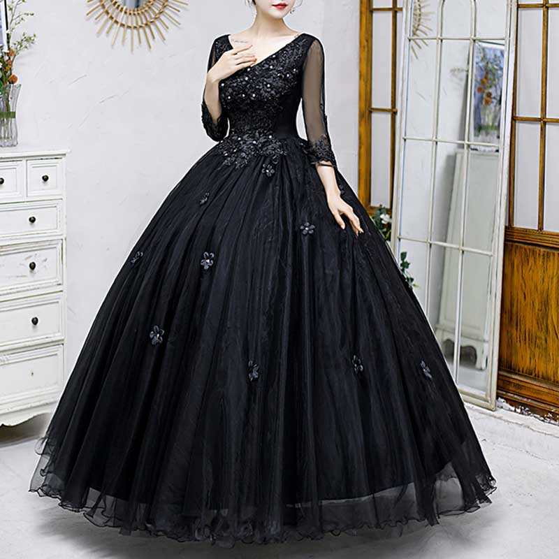 Beaded Lace Bridal Gown Princess Dresses
