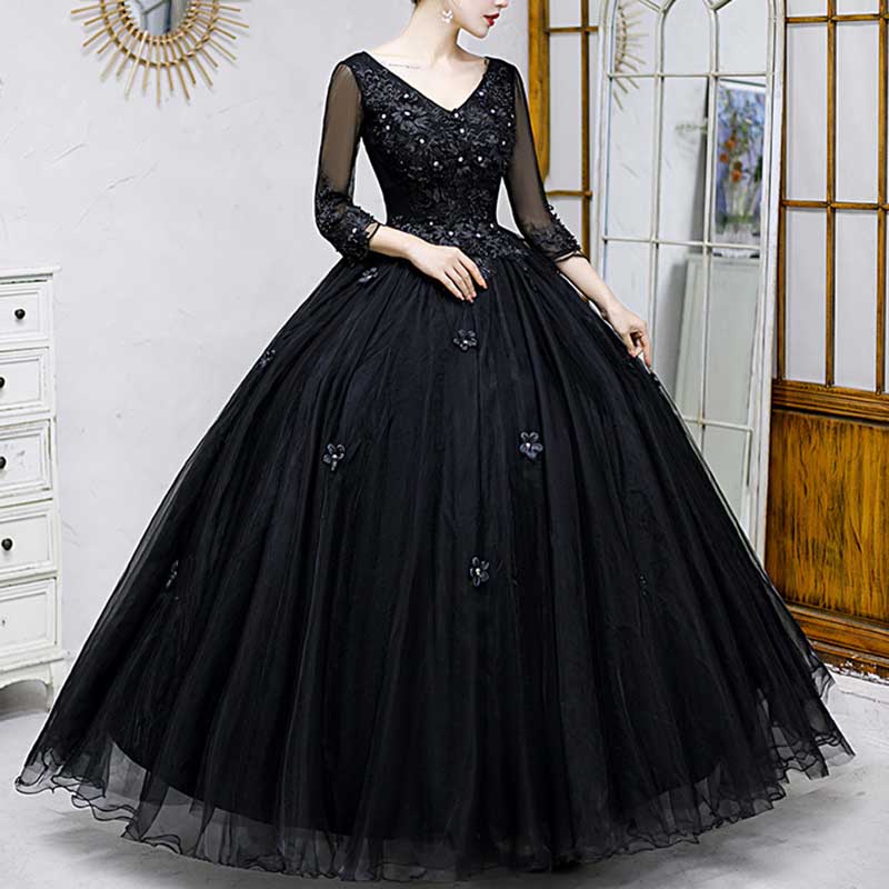 Beaded Lace Bridal Gown Princess Dresses