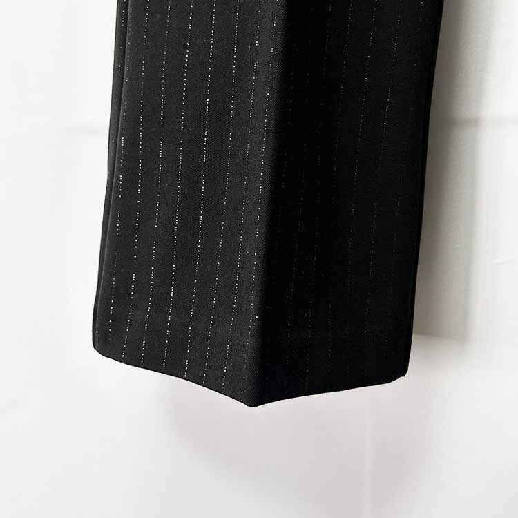 Black Slim Fit Pantsuit Formal Business Suit