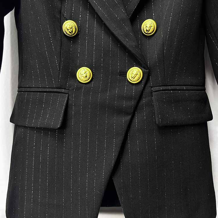 Black Slim Fit Pantsuit Formal Business Suit