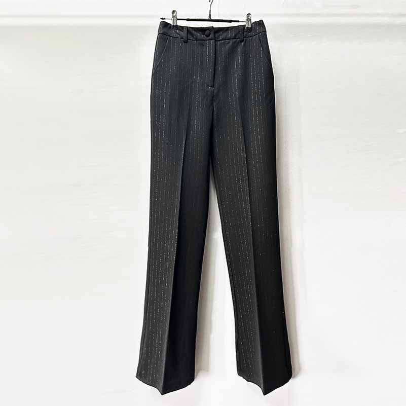 Black Slim Fit Pantsuit Formal Business Suit