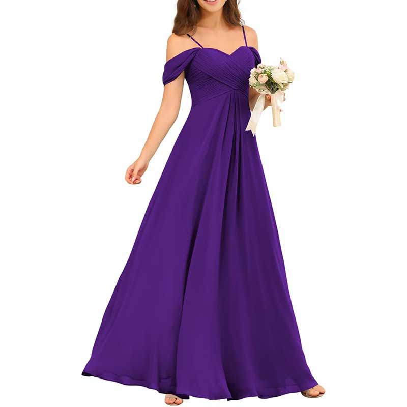 Custom-Made Chiffon Bridesmaid Dress Long, Flowy & Perfect for Any Wedding Theme
