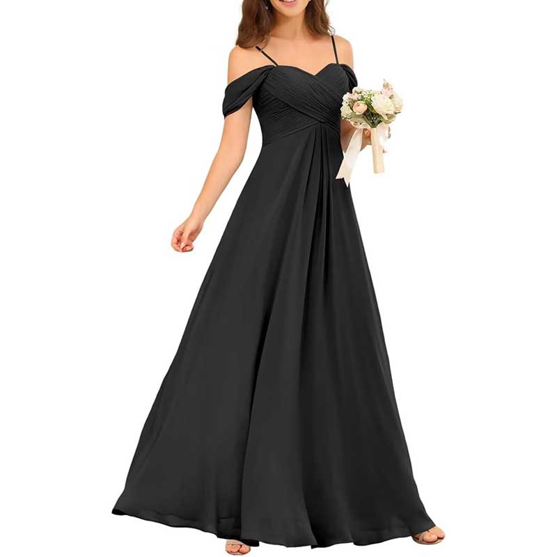 Custom-Made Chiffon Bridesmaid Dress Long, Flowy & Perfect for Any Wedding Theme