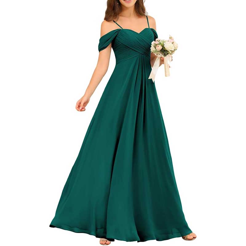 Custom-Made Chiffon Bridesmaid Dress Long, Flowy & Perfect for Any Wedding Theme