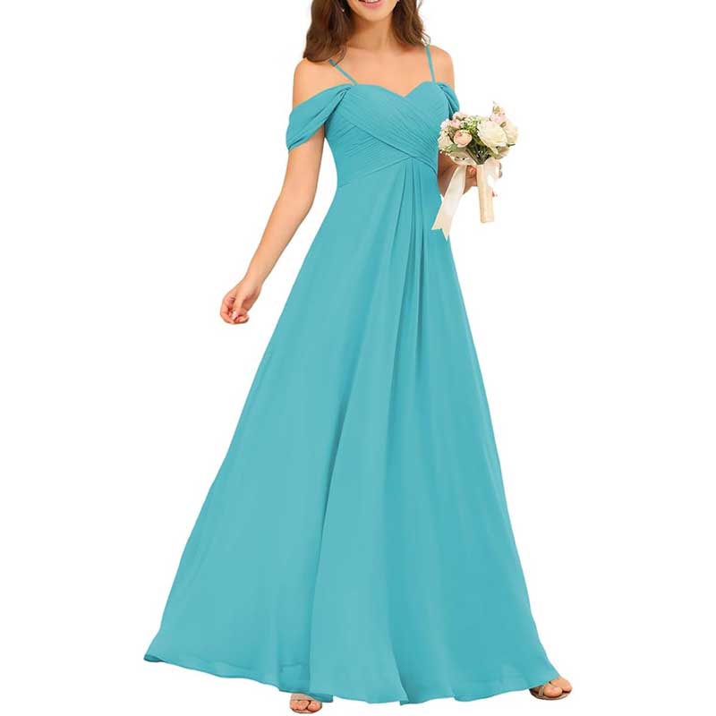 Custom-Made Chiffon Bridesmaid Dress Long, Flowy & Perfect for Any Wedding Theme