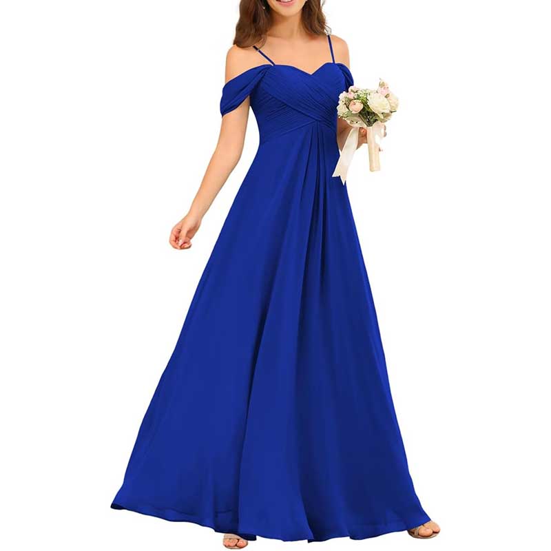 Custom-Made Chiffon Bridesmaid Dress Long, Flowy & Perfect for Any Wedding Theme