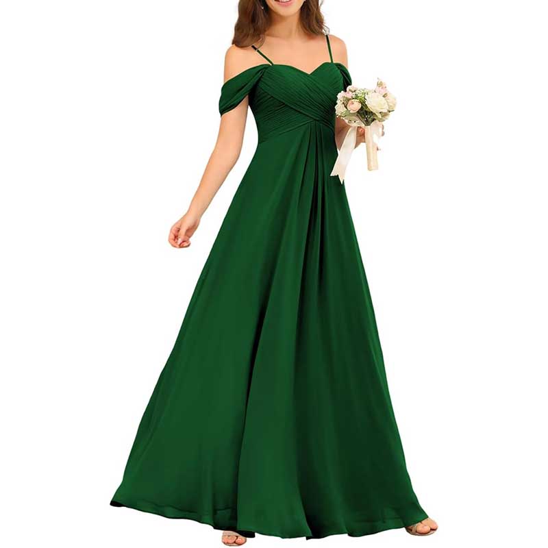 Custom-Made Chiffon Bridesmaid Dress Long, Flowy & Perfect for Any Wedding Theme