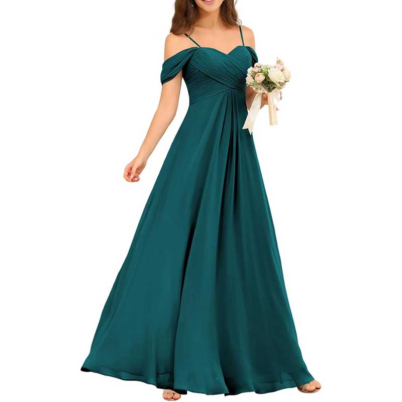 Custom-Made Chiffon Bridesmaid Dress Long, Flowy & Perfect for Any Wedding Theme