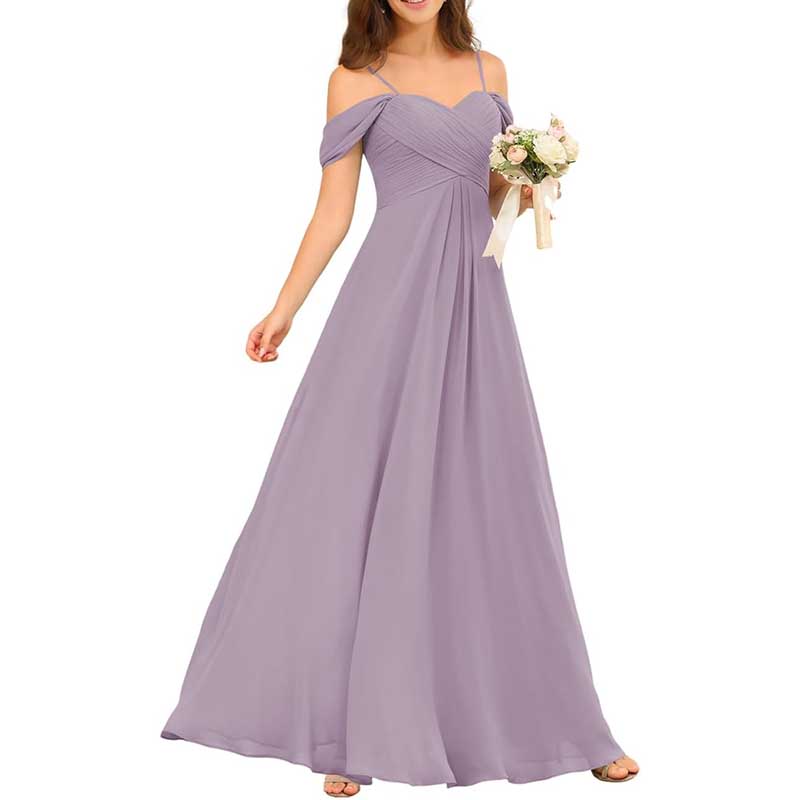 Custom-Made Chiffon Bridesmaid Dress Long, Flowy & Perfect for Any Wedding Theme