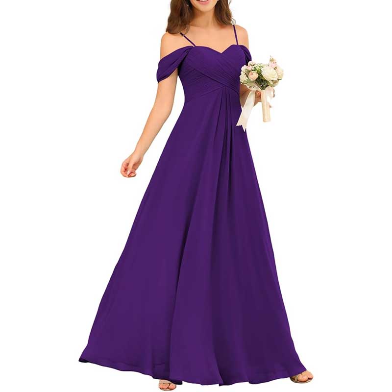 Custom-Made Chiffon Bridesmaid Dress Long, Flowy & Perfect for Any Wedding Theme