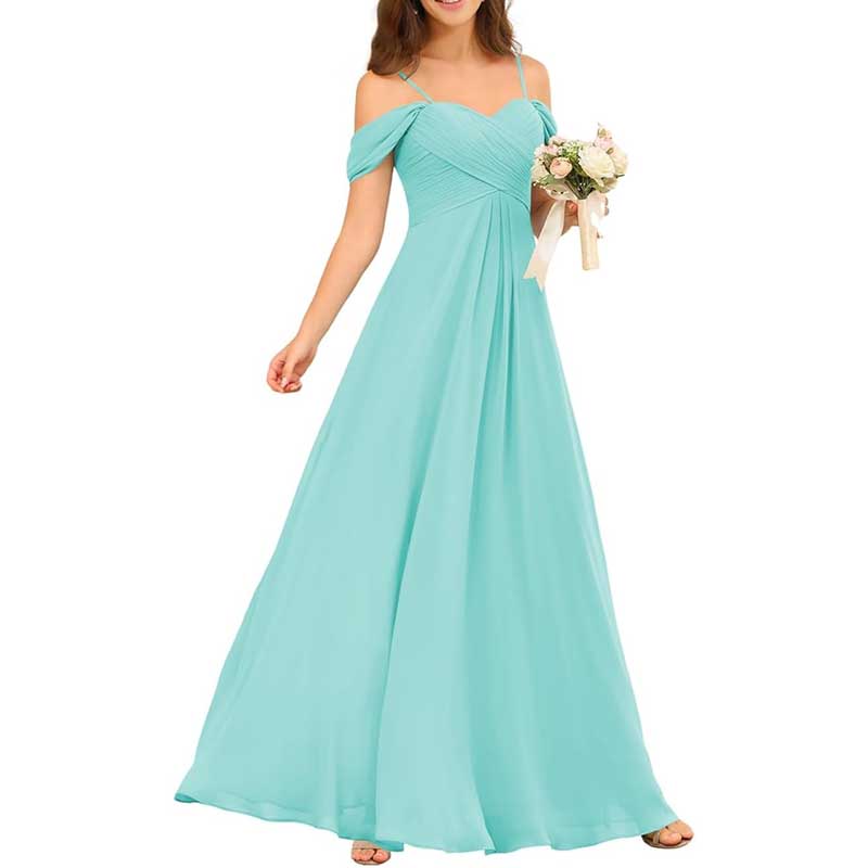 Custom-Made Chiffon Bridesmaid Dress Long, Flowy & Perfect for Any Wedding Theme