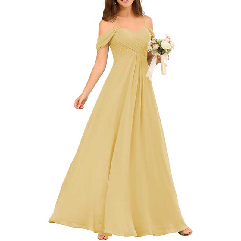 Custom-Made Chiffon Bridesmaid Dress Long, Flowy & Perfect for Any Wedding Theme