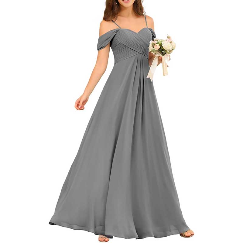 Custom-Made Chiffon Bridesmaid Dress Long, Flowy & Perfect for Any Wedding Theme