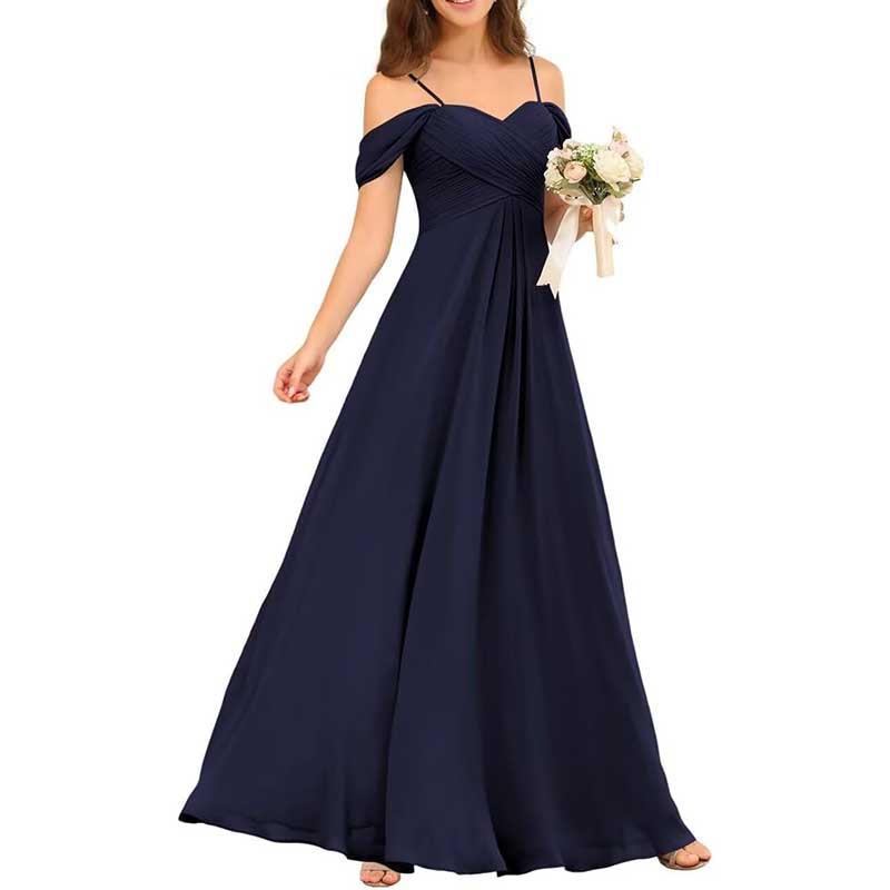 Custom-Made Chiffon Bridesmaid Dress Long, Flowy & Perfect for Any Wedding Theme