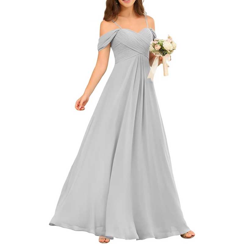 Custom-Made Chiffon Bridesmaid Dress Long, Flowy & Perfect for Any Wedding Theme