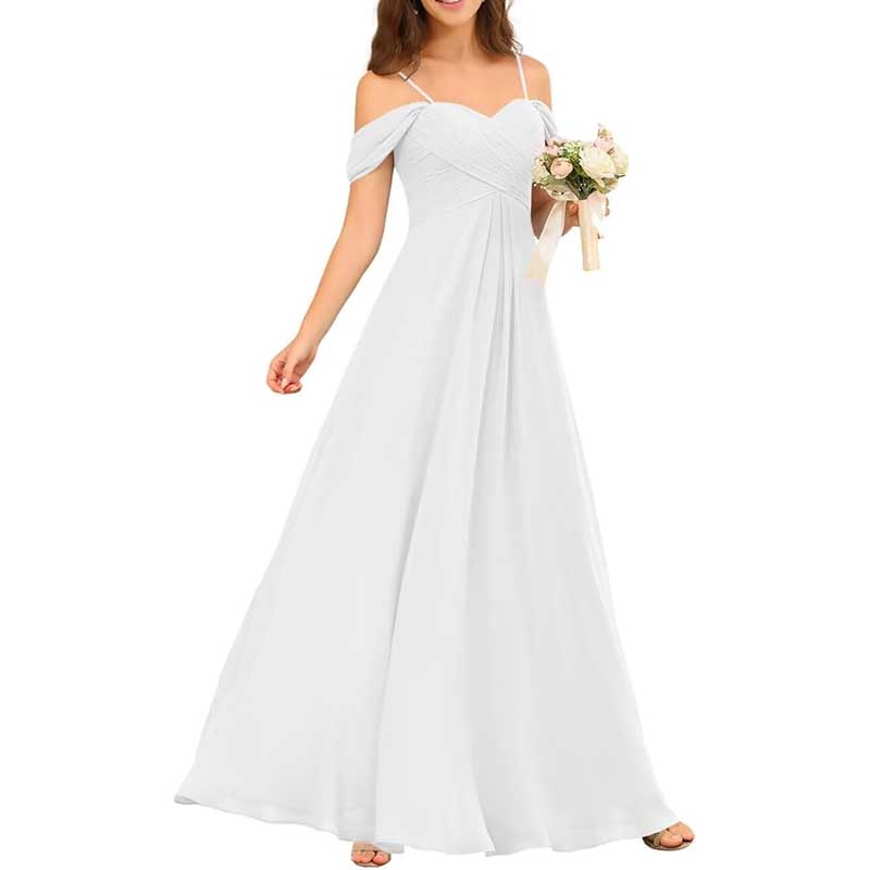 Custom-Made Chiffon Bridesmaid Dress Long, Flowy & Perfect for Any Wedding Theme
