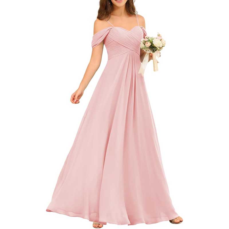 Custom-Made Chiffon Bridesmaid Dress Long, Flowy & Perfect for Any Wedding Theme