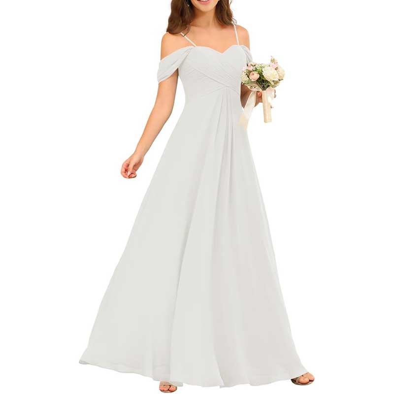 Custom-Made Chiffon Bridesmaid Dress Long, Flowy & Perfect for Any Wedding Theme