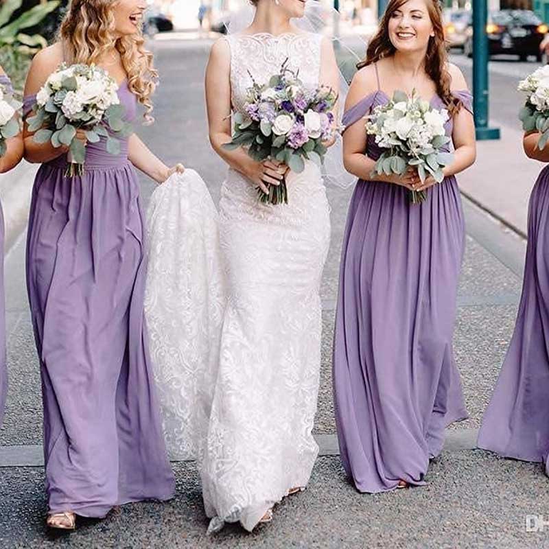Custom-Made Chiffon Bridesmaid Dress Long, Flowy & Perfect for Any Wedding Theme