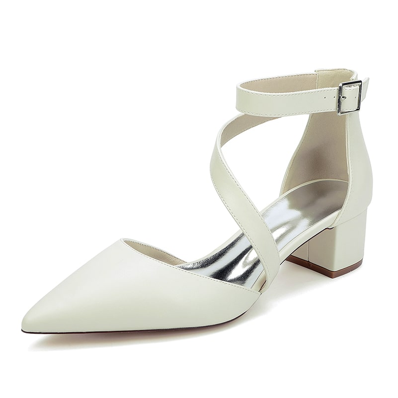 Wedding Shoes Chunky Heel Bridal Heels Bridesmaid Shoes