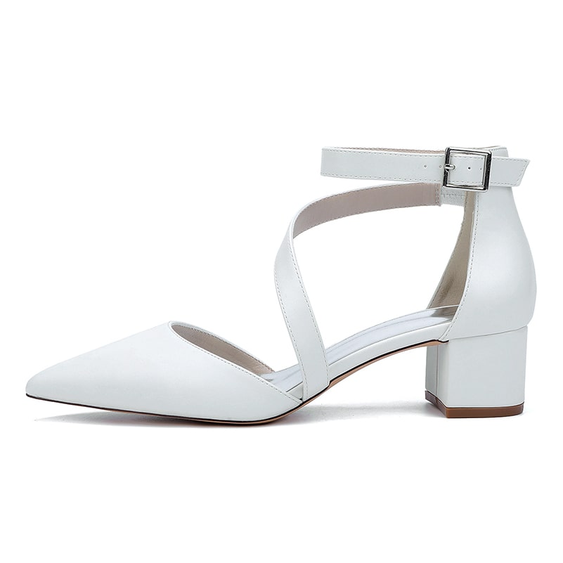 Wedding Shoes Chunky Heel Bridal Heels Bridesmaid Shoes