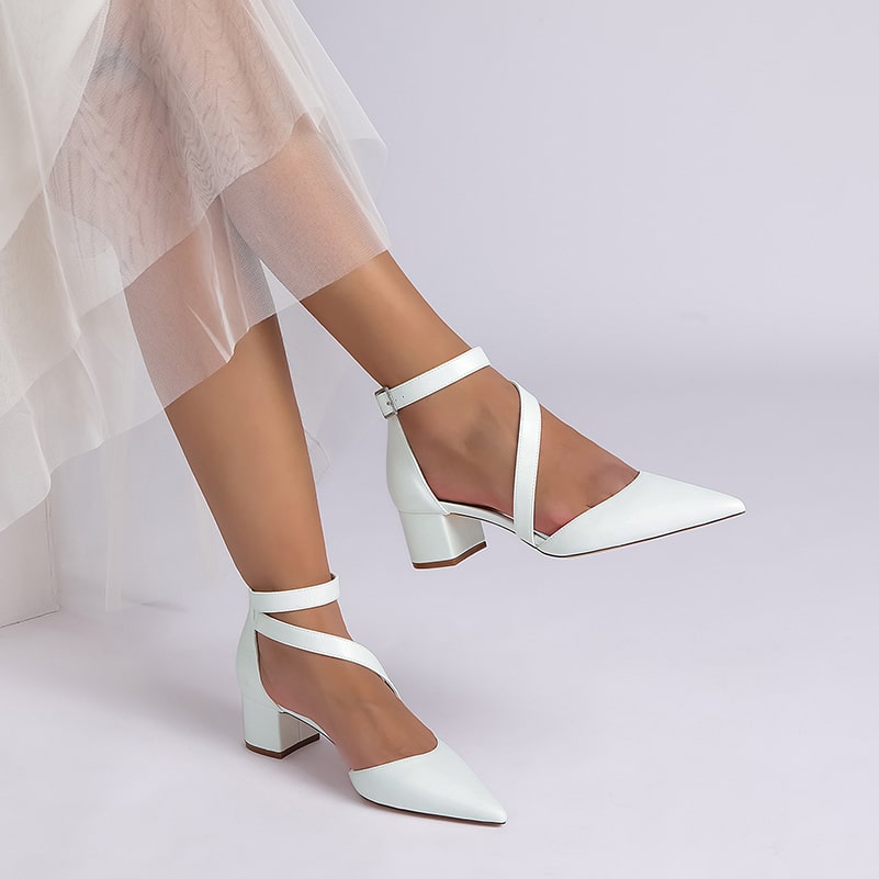 Wedding Shoes Chunky Heel Bridal Heels Bridesmaid Shoes