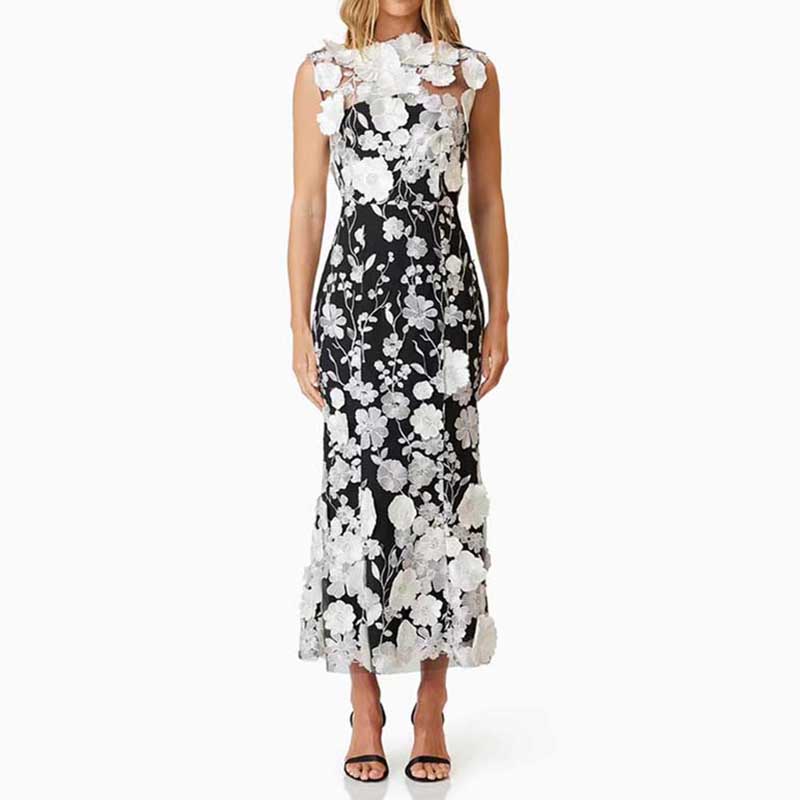Floral Cocktail Midi Dress