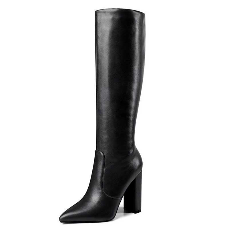 Knee-High Chunky Heel Boots | Women’s Casual & Dressy Look