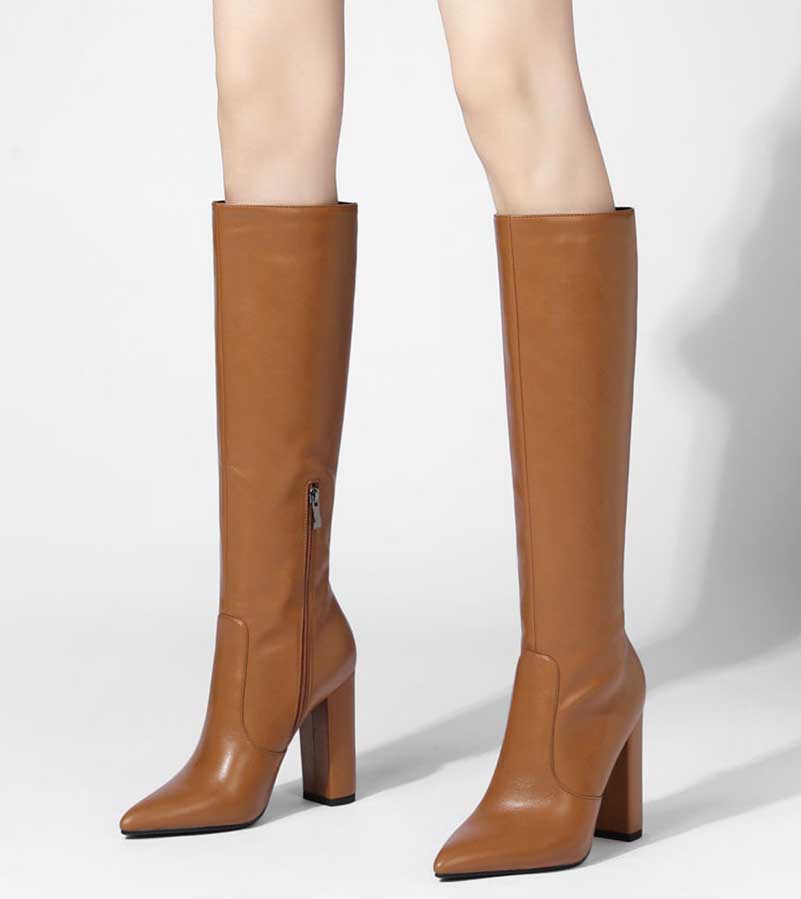 Knee-High Chunky Heel Boots | Women’s Casual & Dressy Look