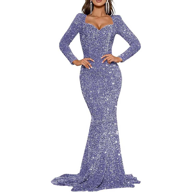 Mermaid Long Sleeves Sparkly Prom Dress Custom Fit, Tailored & Show-Stopping