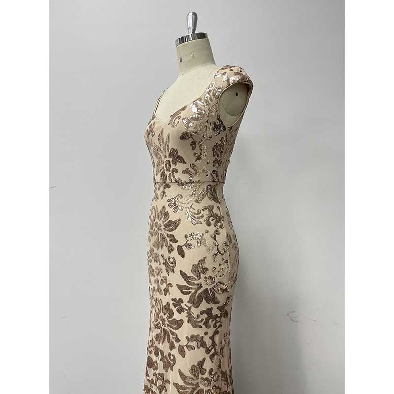 Sequin Mermaid Long Prom Dress Event Dress Wedding Party Dress