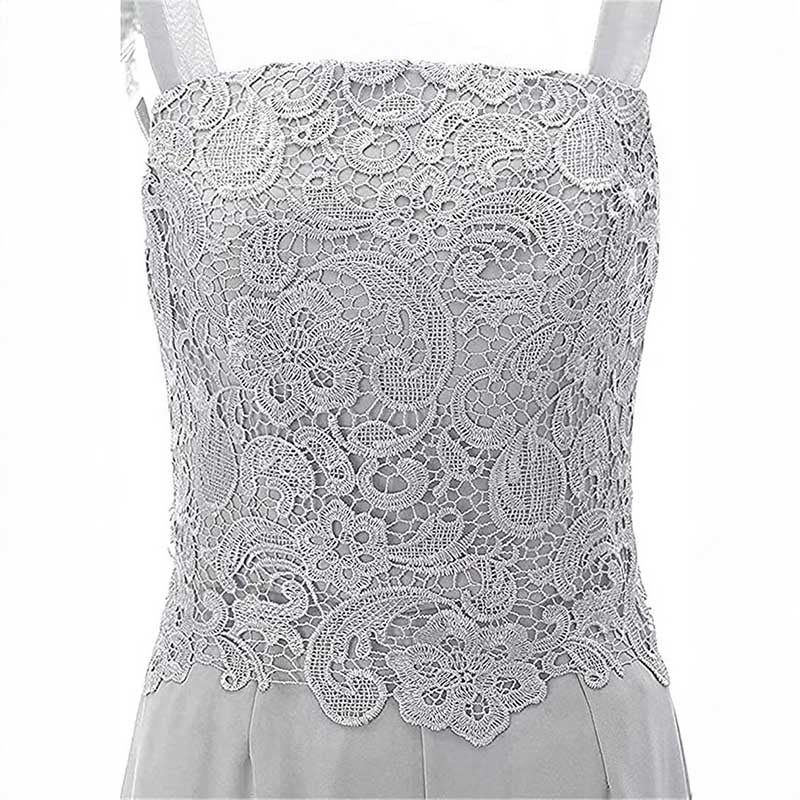 Mother of The Bride Dress With Jacket Chiffon Wedding Guest Set