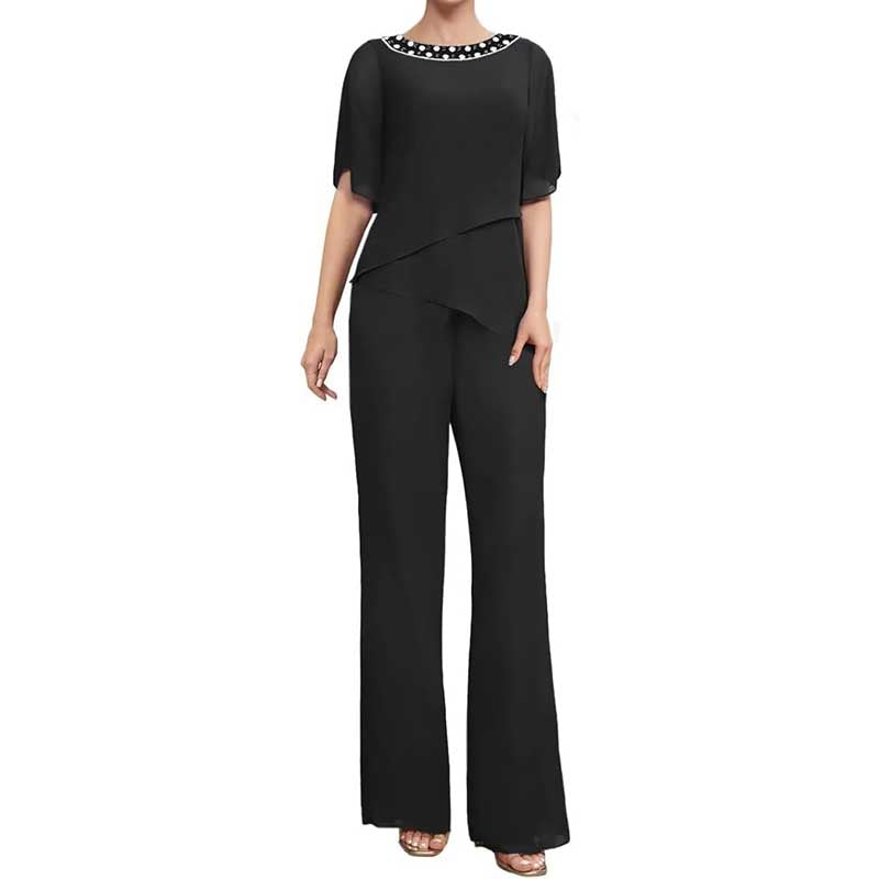 Mother of The Bride Pants Suits for Wedding Chiffon Wedding Outfit