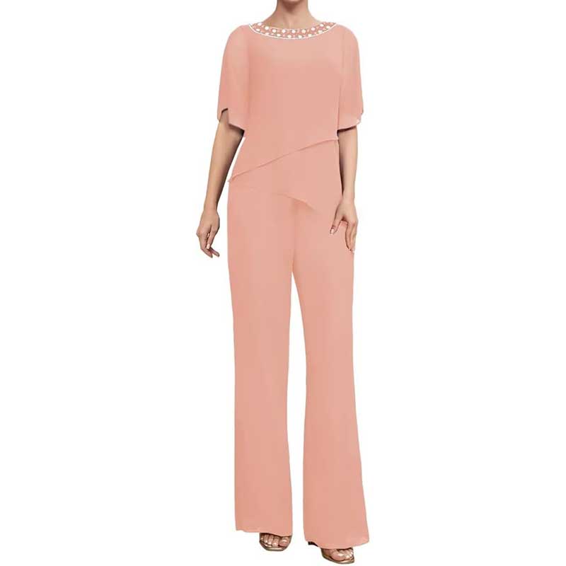 Mother of The Bride Pants Suits for Wedding Chiffon Wedding Outfit
