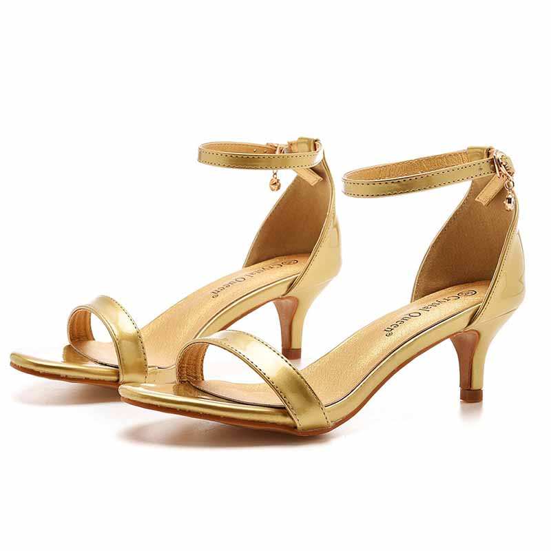 Ankle Strap Closure Sandal Shoes 1.97"