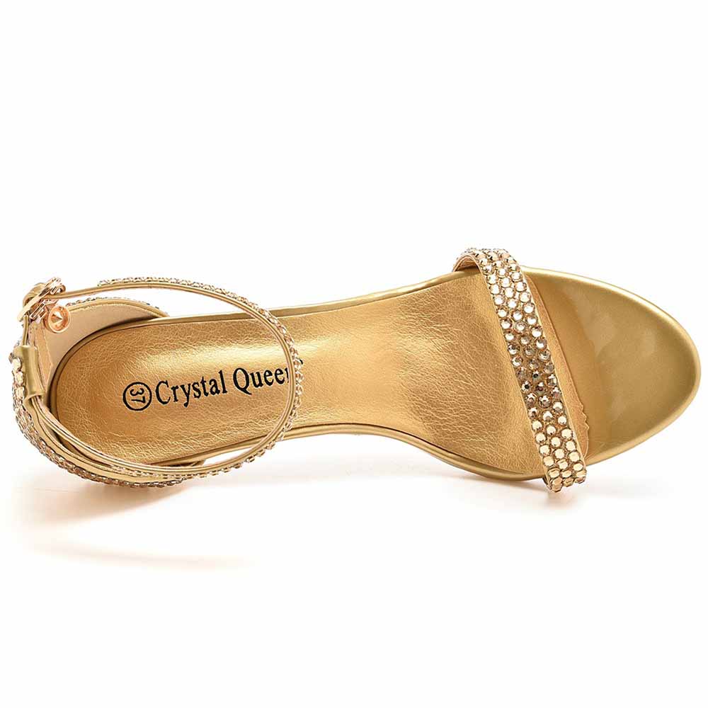 Open Toe Heeled Ankle Buckle Strap Pump Sandal Shoes