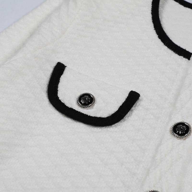 Tailored Button-Up Cardigan Jacket Wide-Leg Pantsuits
