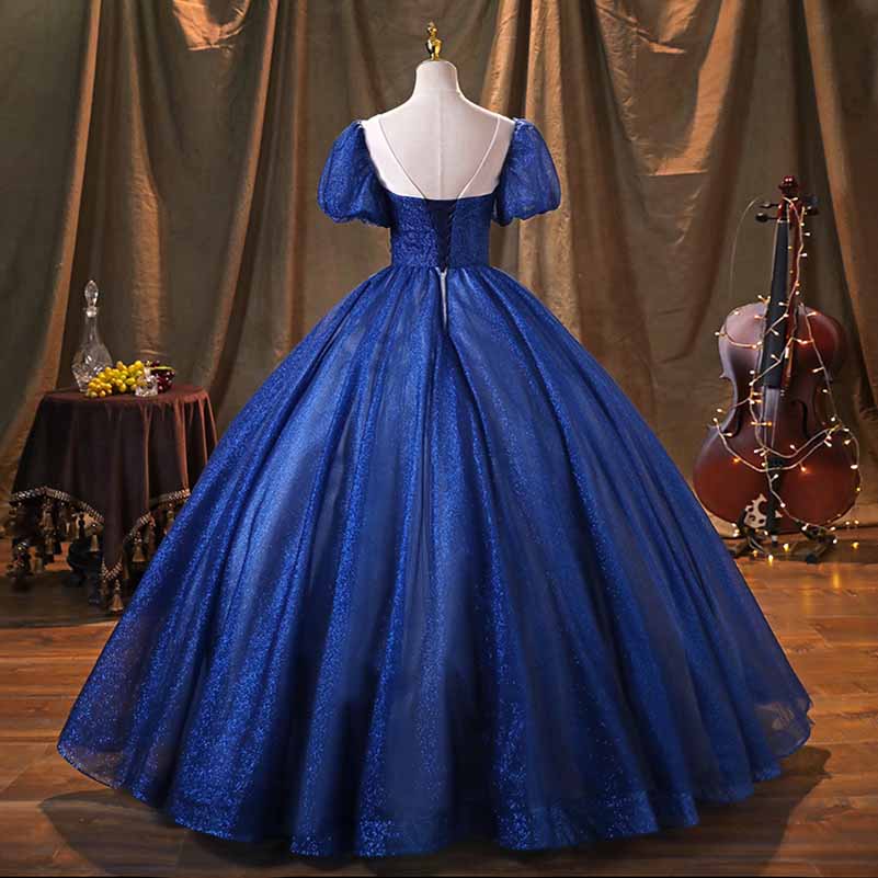 Blue Princess Quinceanera Dress Birthday Party Gowns