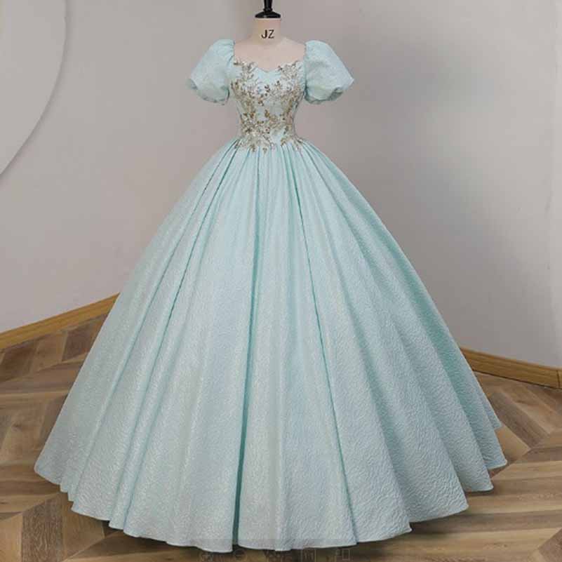 Blue Princess Quinceanera Dress Birthday Party Gowns